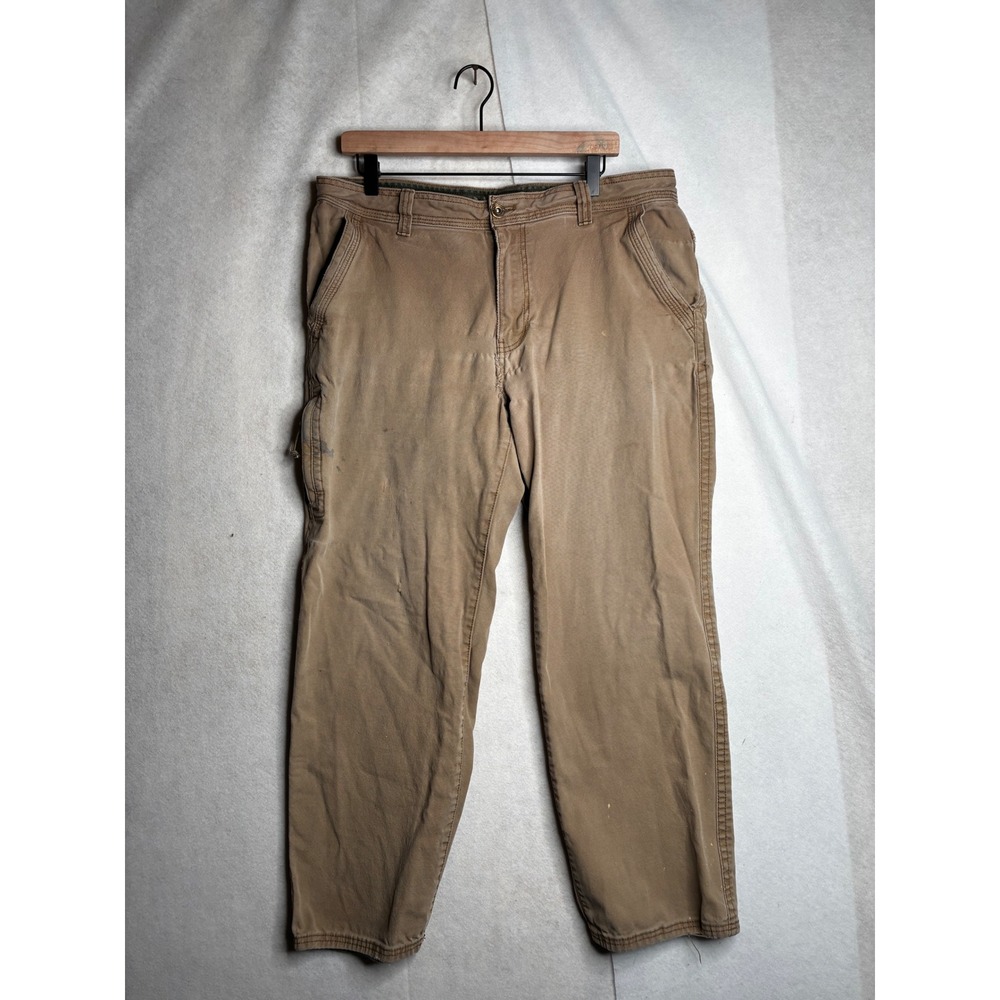 Legendary‎ Outfitters Mens Utility Work Pants Tan Canvas 36x30 (Fits 38x28)